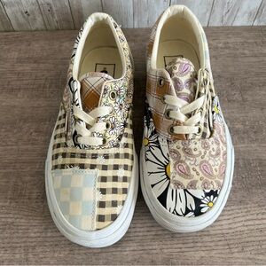 Vans Multi Patchwork Floral Plaid Paisley Sneakers Women’s Size 7